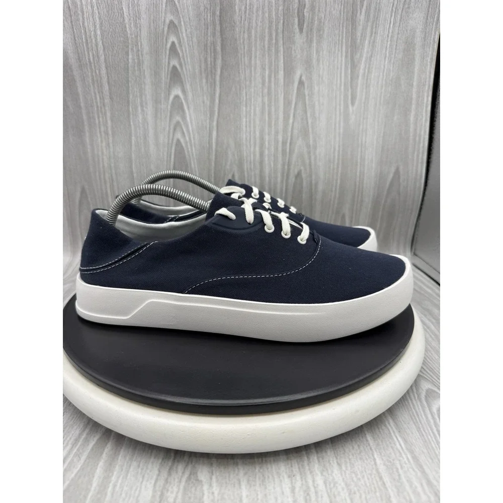 Olukai Tradewind Mens Size 9.5 Mood Indigo Blue Casual Canvas Lightweight Shoes